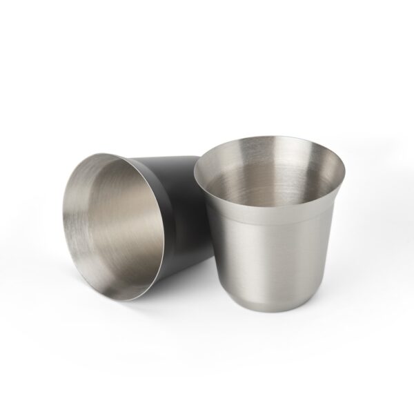 Copo personalizado inox 100ml com gravação laser corporativo
