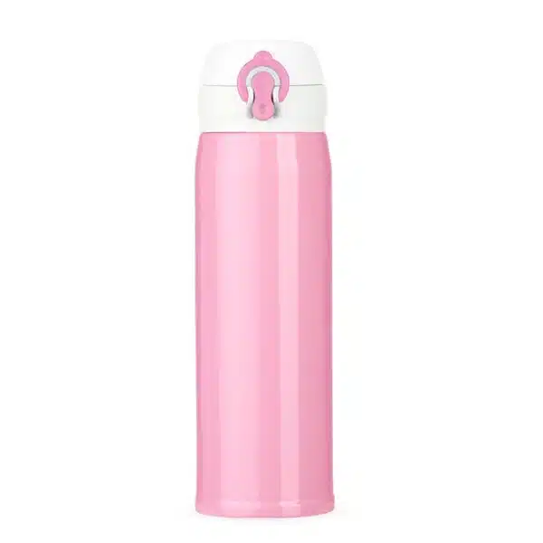 Brinde garrafa inox dourada personalizada 400ml logo