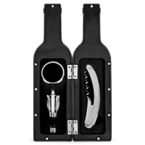 Kit Vinho Personalizado 3 Peças Formato Garrafa