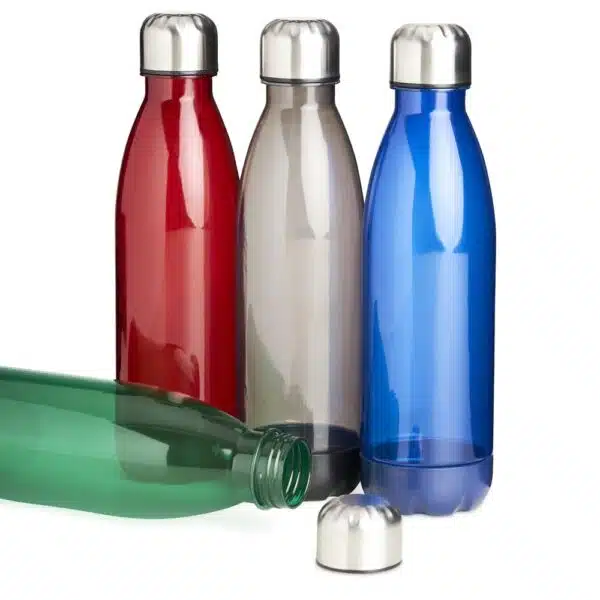 Garrafa plástica translúcida personalizada 700ml corporativa