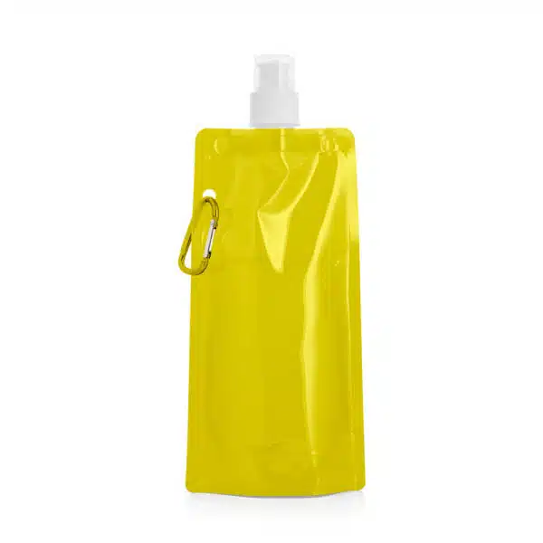 Squeeze dobrável com logo branco para brindes corporativos