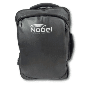 Mochila Personalizada Couro Sintético USB 17 Litros - HUBZB-01901B