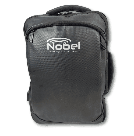 - Huble Brindes Corporativos Mochila Personalizada Couro Sintético USB 17 Litros - HUBZB-01901B