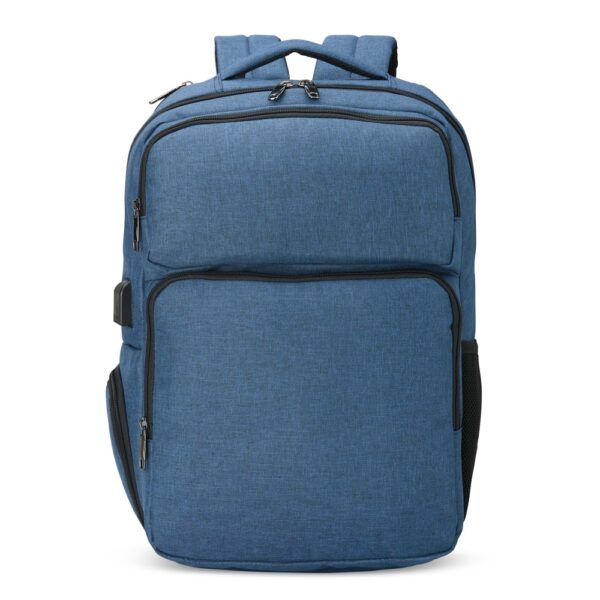 Mochila cinza corporativa transfer personalizada
