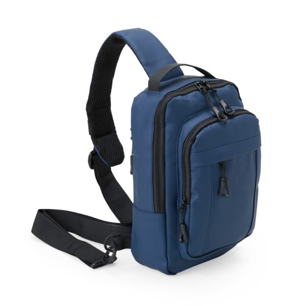 Bolsa executiva preta com placa de metal personalizada