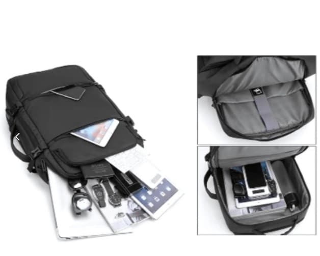 - Huble Brindes Corporativos Mochila Personalizada Executiva PREMIUM - HUBHJ-B2026PM - Imagem 3