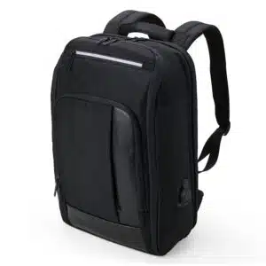Mochila personalizada nylon 23 litros preta corporativa