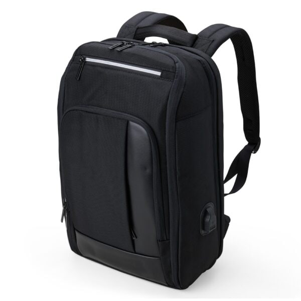 Mochila personalizada nylon 23 litros preta corporativa