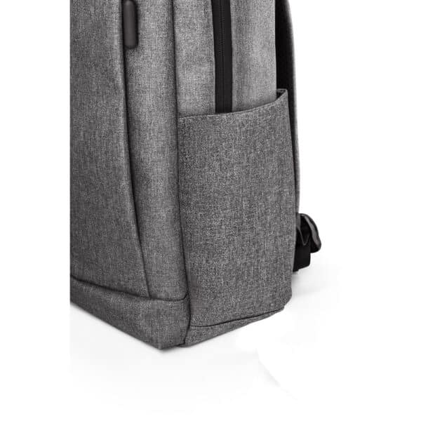 Mochila personalizada empresa 15,6 polegadas preta transfer