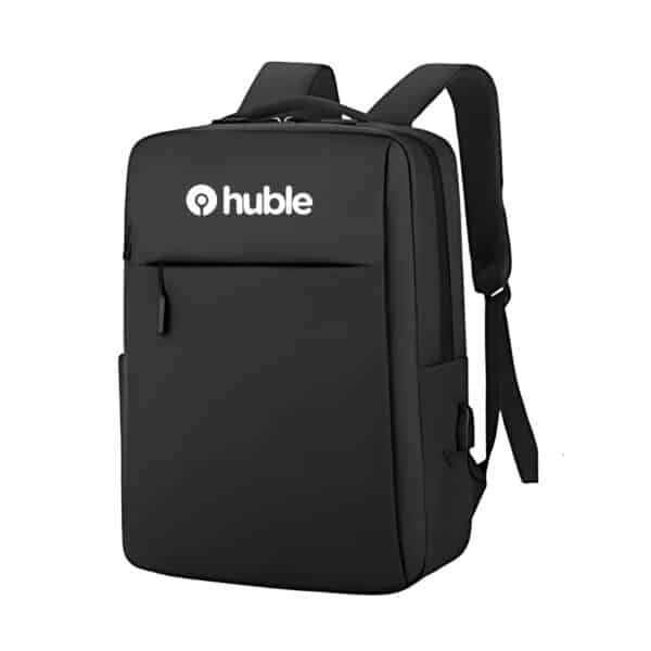 Mochila executiva personalizada preta para brindes corporativos