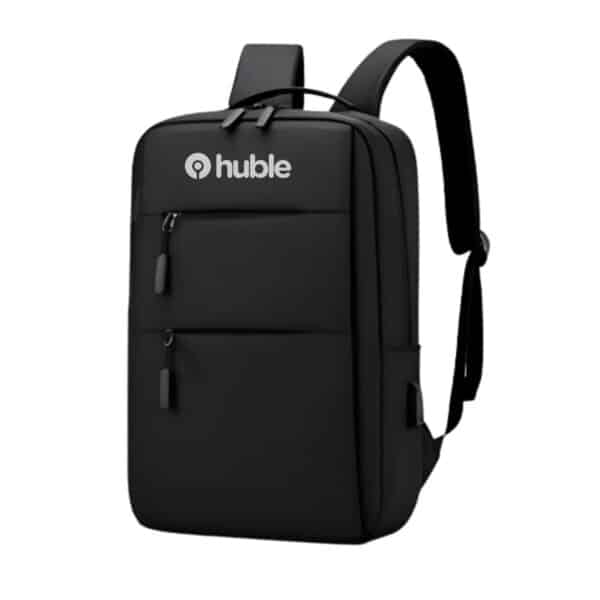 Mochila executiva personalizada preta para brindes corporativos