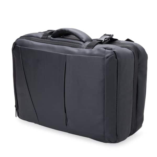 Brinde corporativo mochila couro sintético preta 36 litros