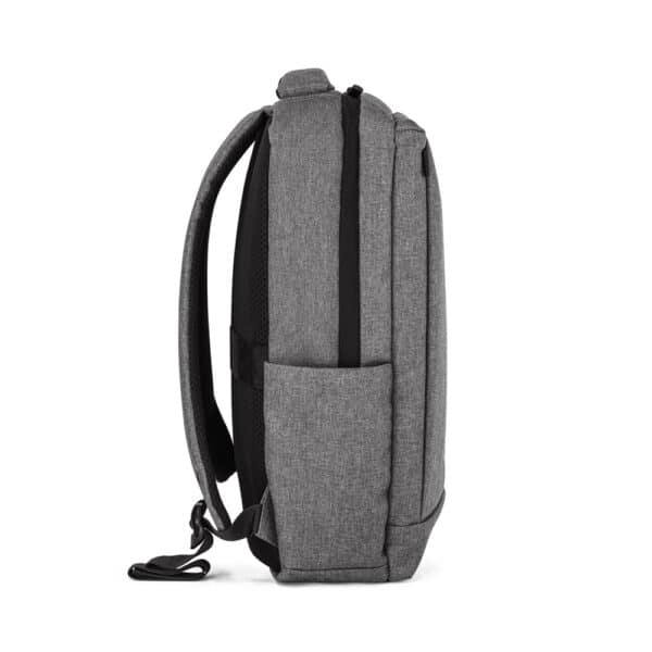 Mochila corporativa personalizada cinza para notebook 15,6