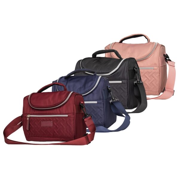Bolsa térmica personalizada 8 litros preta silk