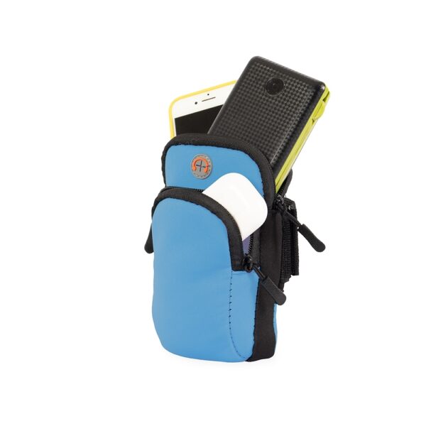 Braçadeira laranja personalizada neoprene para corrida