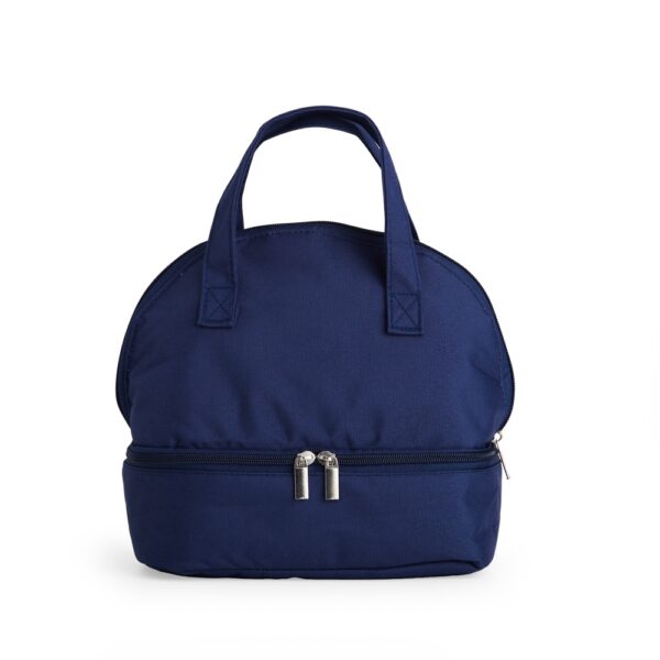 Bolsa térmica verde dupla compartimento com logo