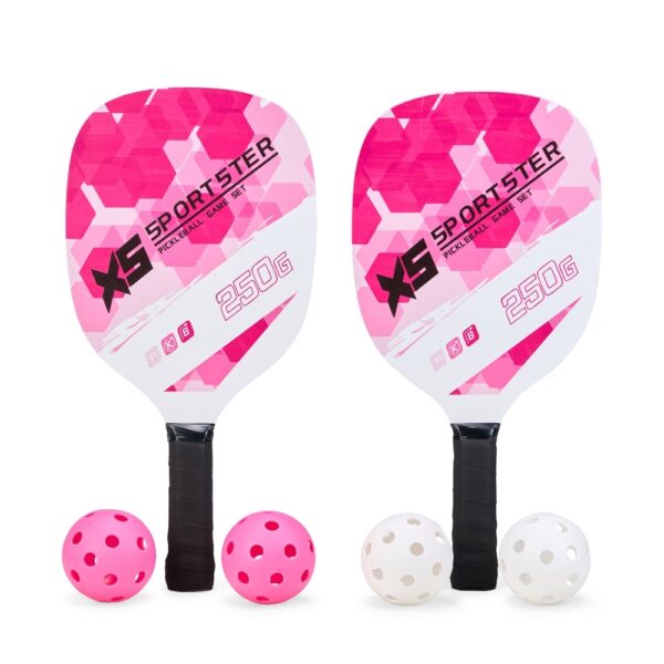 Kit pickleball vermelho branco personalizado para empresas