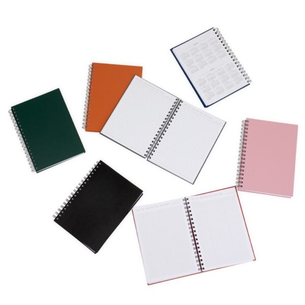 Caderno cromato com pauta silk brindes corporativos