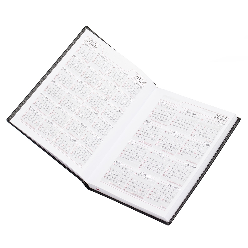 - Huble Brindes Corporativos (20x14 cm) | Agenda Personalizada Diária Anual Couro - HUBZB-13287 - Imagem 7