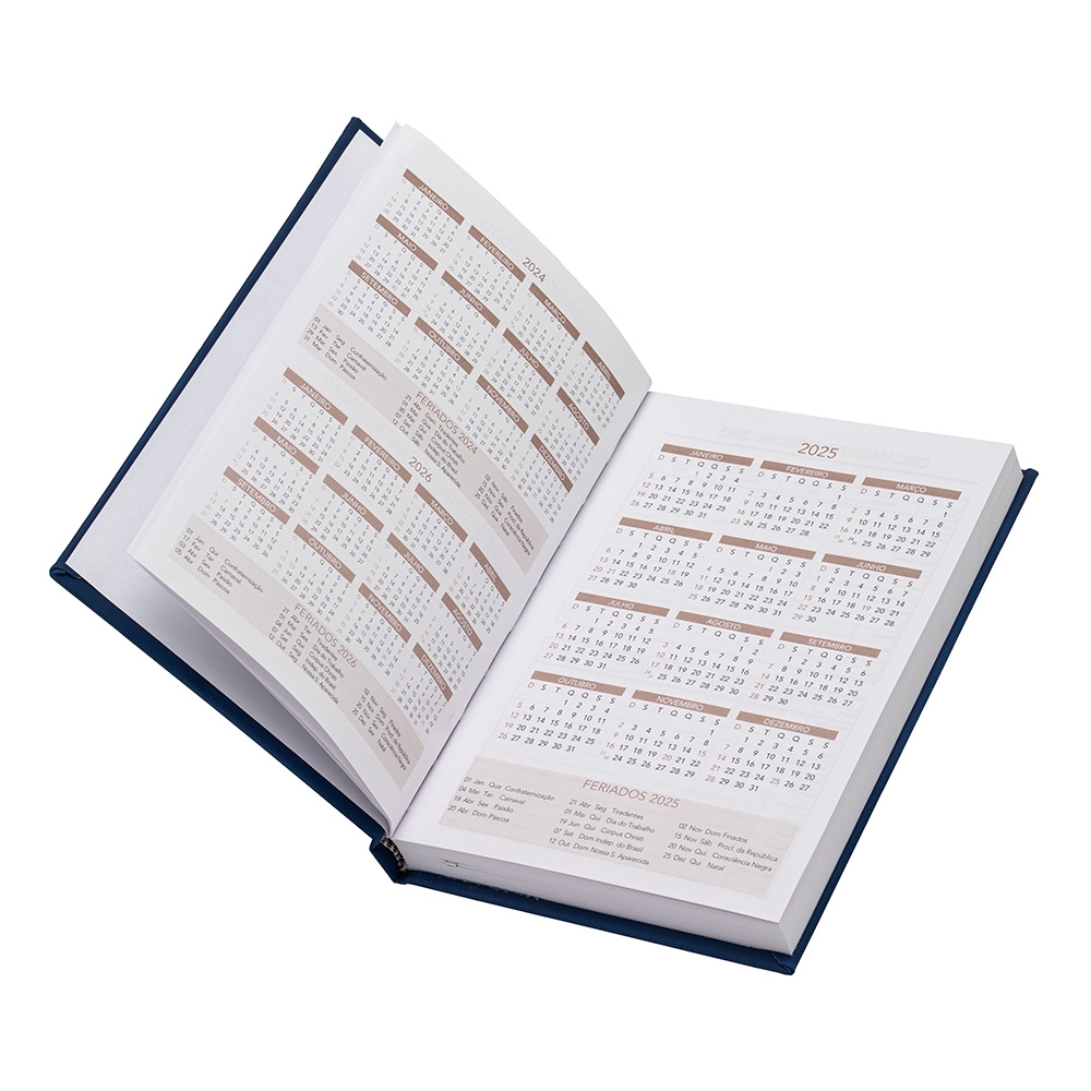 - Huble Brindes Corporativos (21x14 cm) | Agenda Personalizada Anual Emborrachada - HUBZB-14929 - Imagem 5