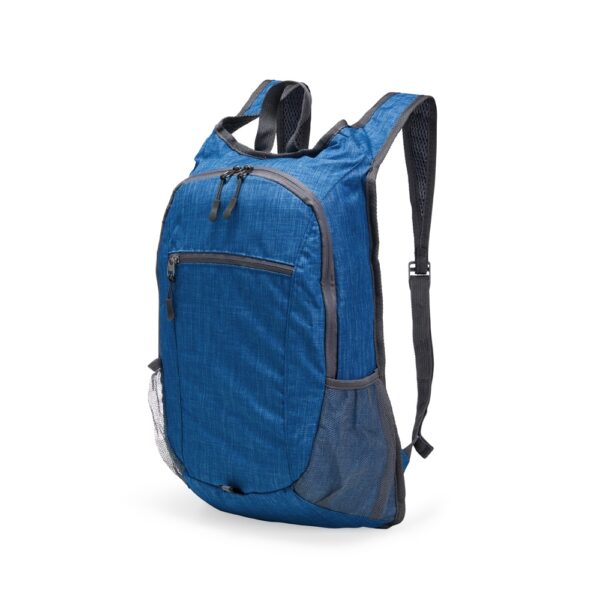 Mochila corporativa preta dobrável 14l gravação silk