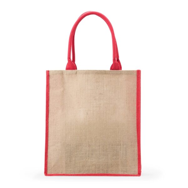 Ecobag corporativa juta branca gravação silk logo
