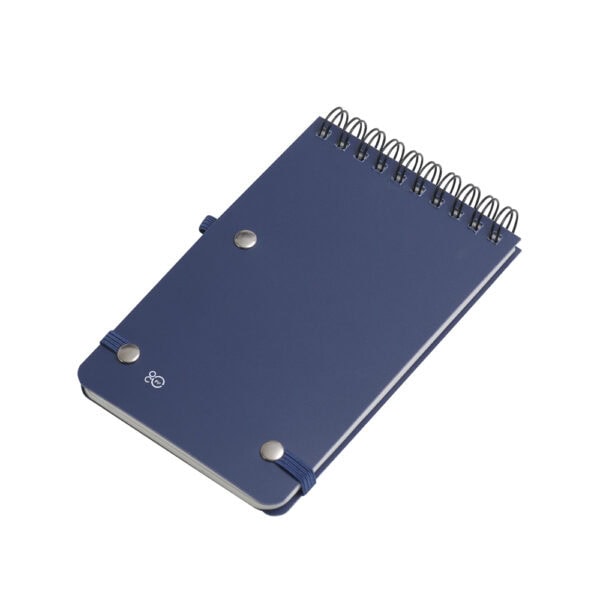 Caderno verde com pauta capa PP brinde corporativo