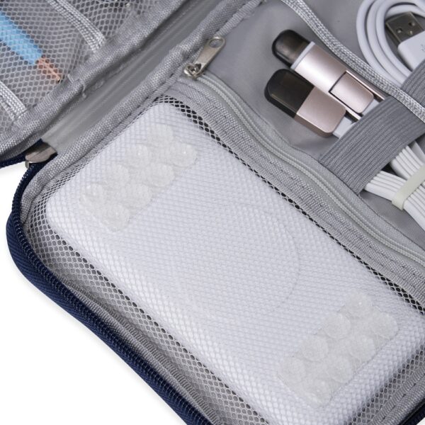 Kit tech em estojo azul brinde empresarial personalizado