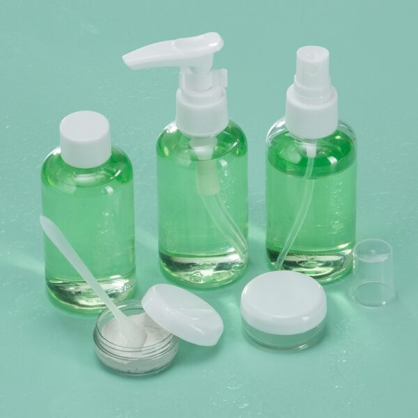 Brinde feminino kit viagem branco personalizado com logo silk