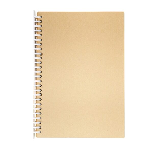 Caderno kraft ecológico gravação silk para brindes empresariais