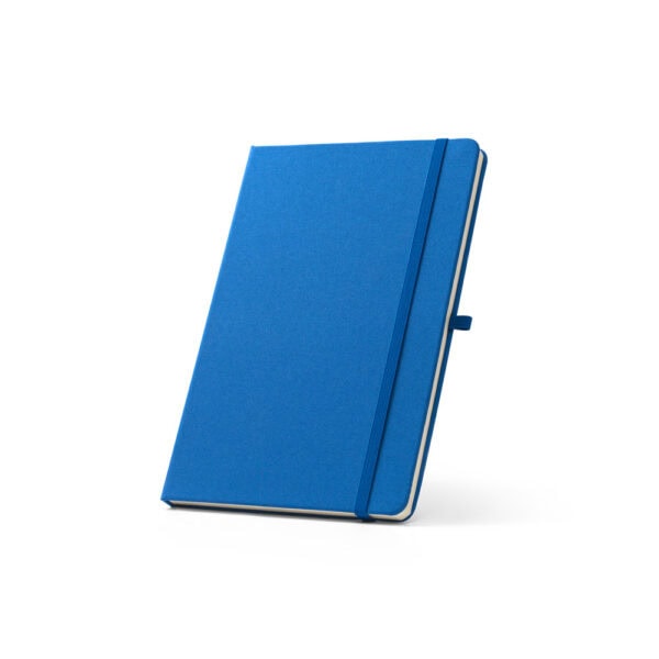 Detalhe do elástico de fechamento do caderno personalizado A5