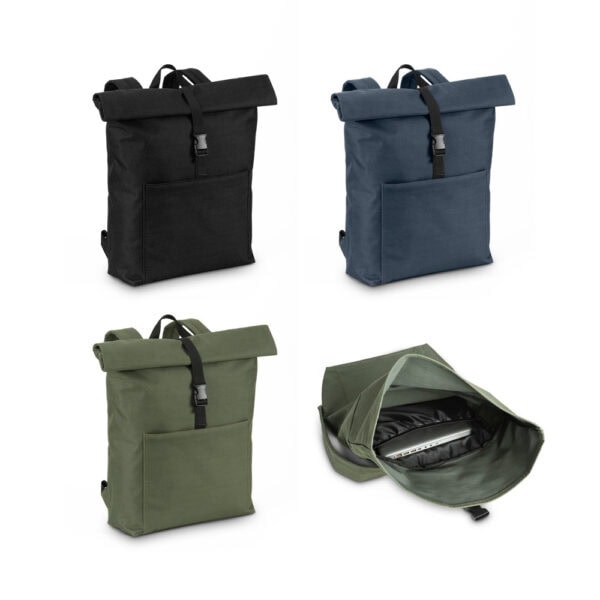 Mochila personalizada roll-top 21L para notebook 17.3"