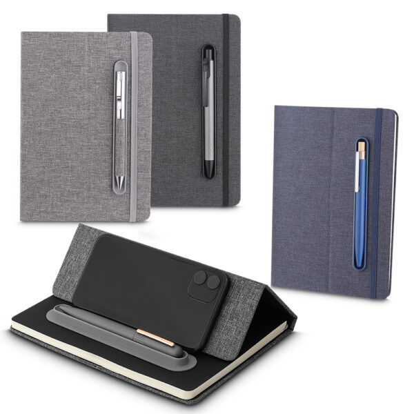 Caderno personalizado 21x14cm gravação silk corporativo