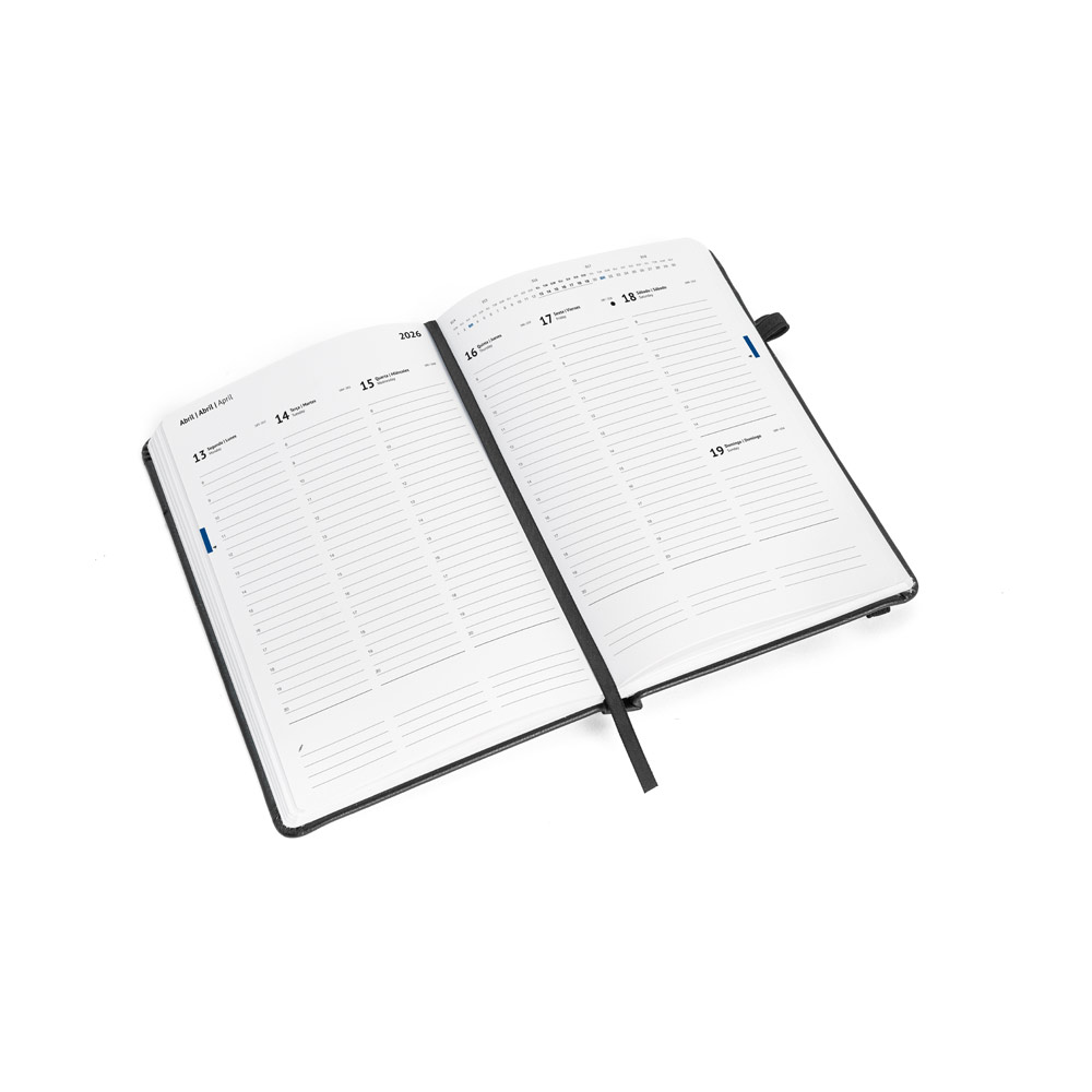 - Huble Brindes Corporativos (24x17 cm) | Agenda Personalizada Anual PU - HUBSP-66218 - Imagem 6