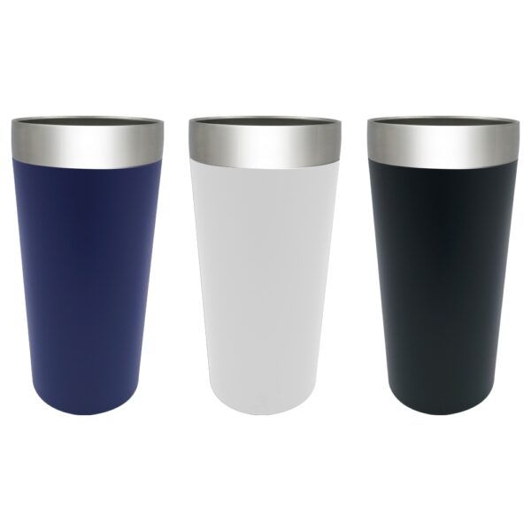 Copo térmico personalizado 460ml azul com logo corporativo