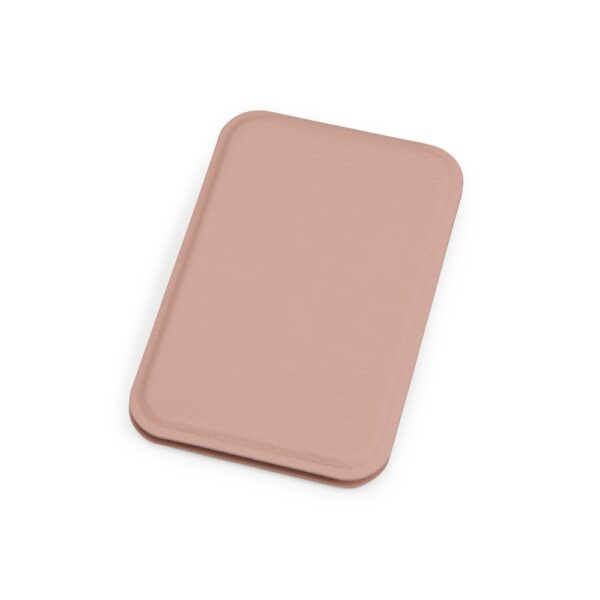 Espelho corporativo couro sintético gravação silk cor rosa