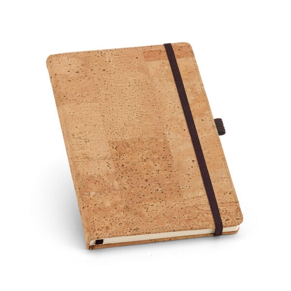 Caderno sustentável para brindes com gravação silk UV natural