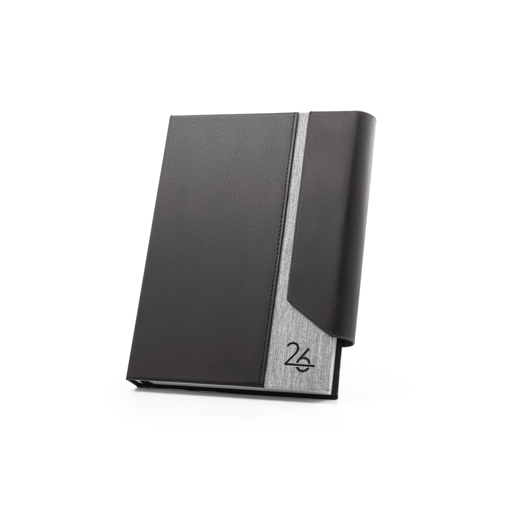 - Huble Brindes Corporativos (21x14 cm) | Agenda Personalizada Anual PU e rPET Fecho- HUBSP-66214 - Imagem 4