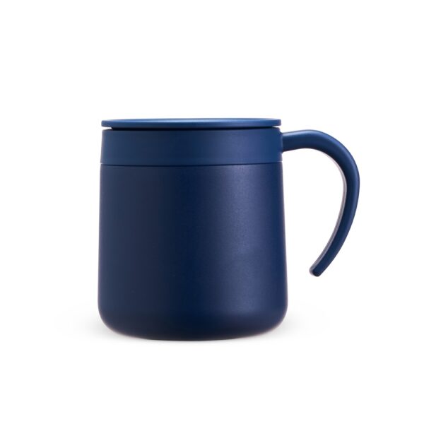 Brinde corporativo caneca inox branca gravação UV