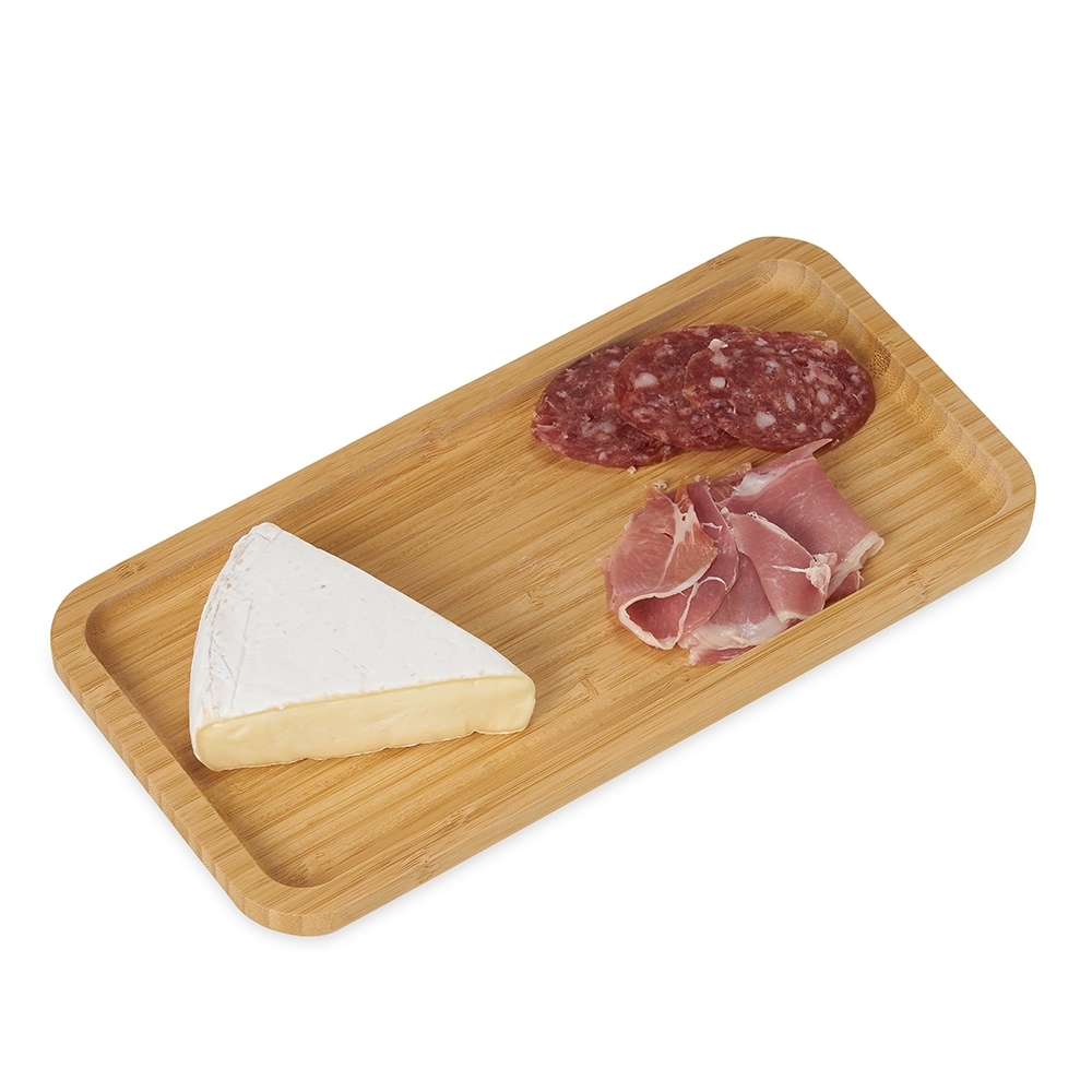 - Huble Brindes Corporativos Petisqueira Personalizada de Bambu Retangular 30x15cm - HUBZB-18617 - Imagem 4