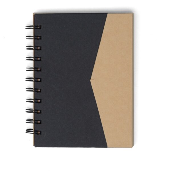 Caderno pequeno ecológico com impressão silk screen corporativo