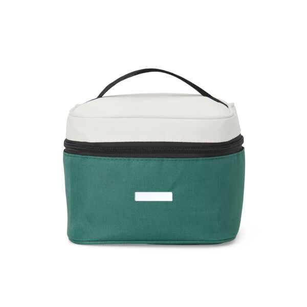 Bolsa térmica vermelha com logo para brindes empresariais
