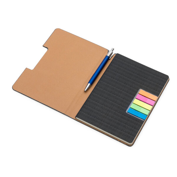 Caderno personalizado marrom com pauta para empresas
