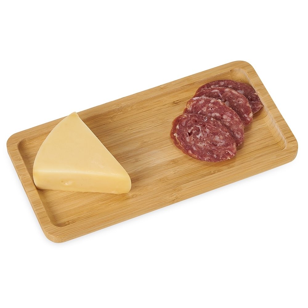 - Huble Brindes Corporativos Petisqueira Personalizada de Bambu Retangular 26x13cm - HUBZB-18616 - Imagem 4