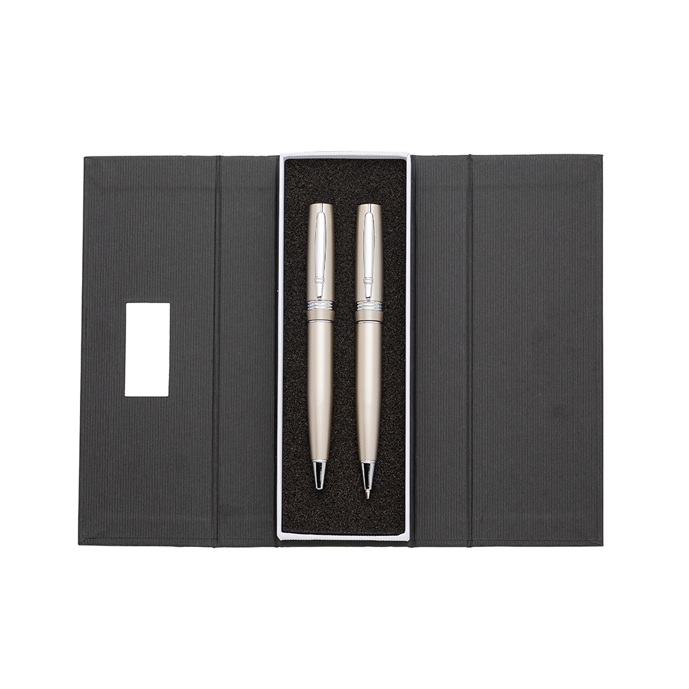 - Huble Brindes Corporativos Conjunto Caneta e Lapiseira Metal - HUBZB-182PAR - Imagem 5