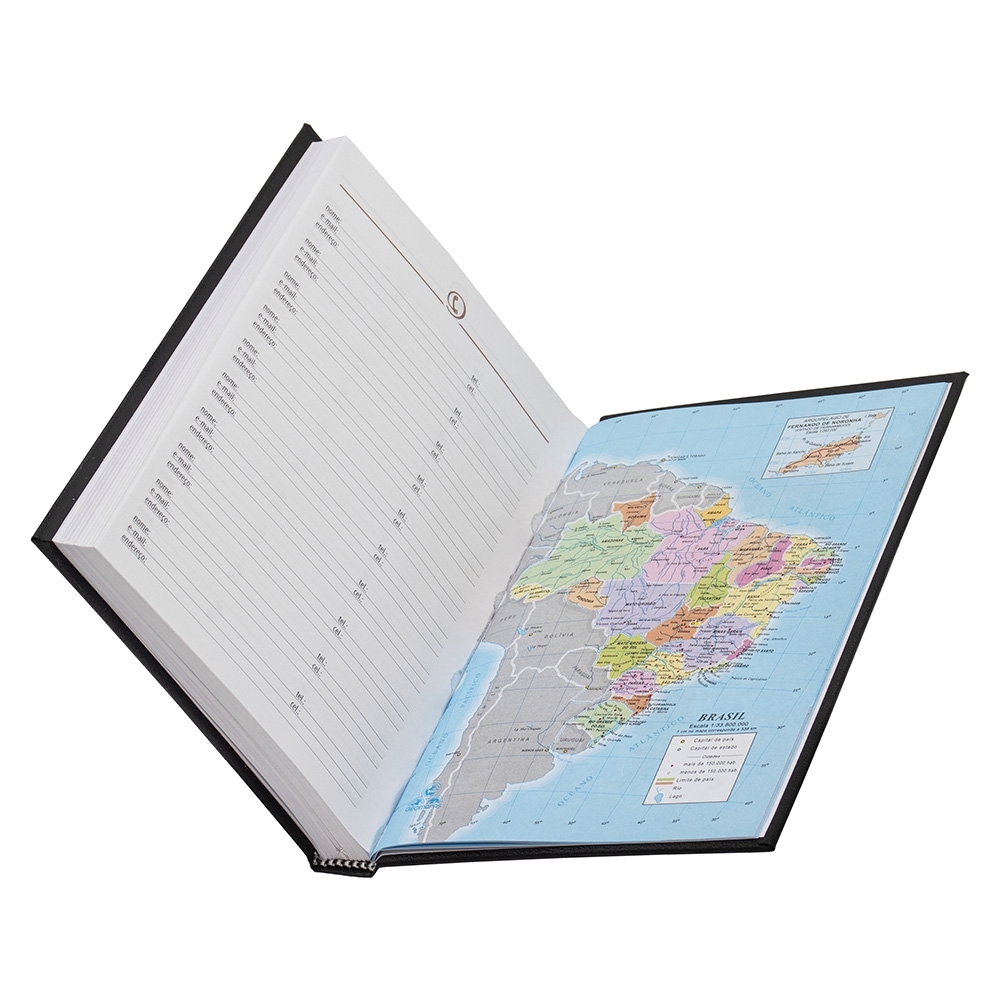 - Huble Brindes Corporativos (20x14 cm) | Agenda Personalizada Anual Cromato - HUBZB-14928 - Imagem 9