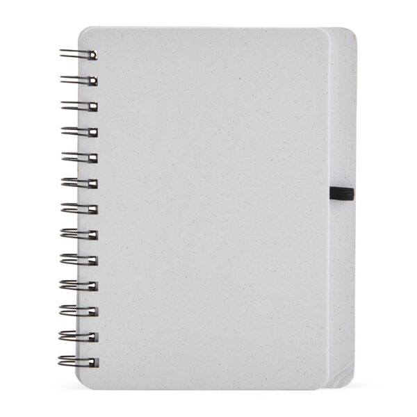 Caderno kraft corporativo marrom com impressão silk logo