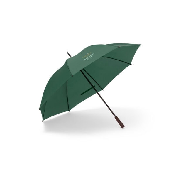 Guarda-chuva verde escuro corporativo gravação transfer