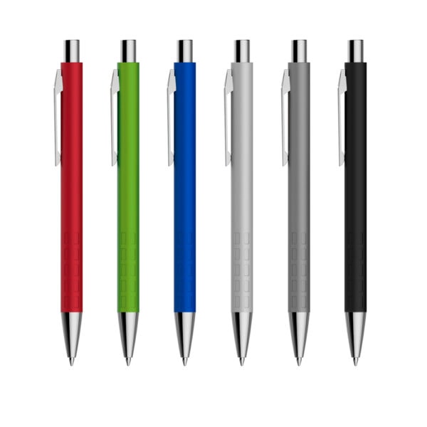 Caneta personalizada metal corporativa com logo empresa