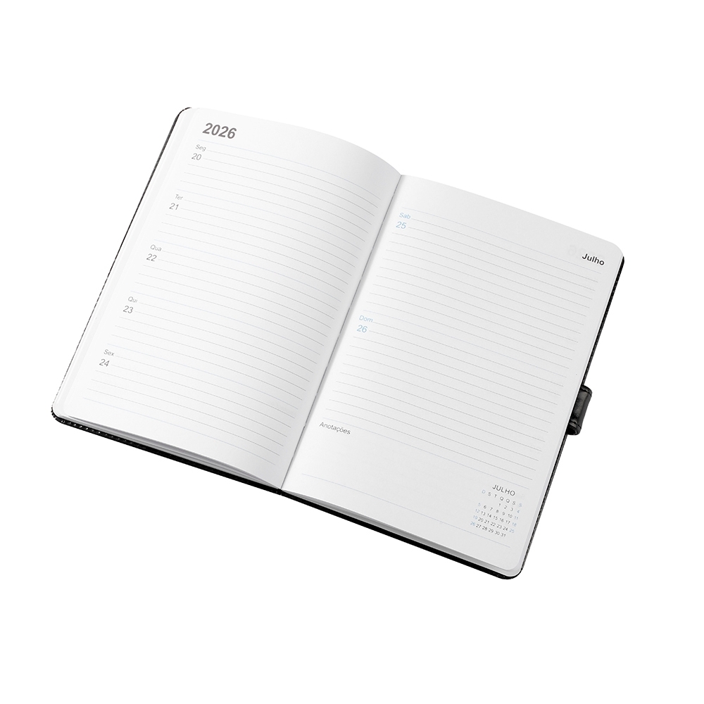- Huble Brindes Corporativos (21x14 cm) | Agenda Personalizada Anual PU - HUBZB-06107A - Imagem 6